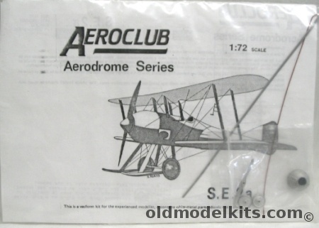 Aeroclub 1/72 S.E. 2A (SE-2A) Aerodrome Series Bagged plastic model kit